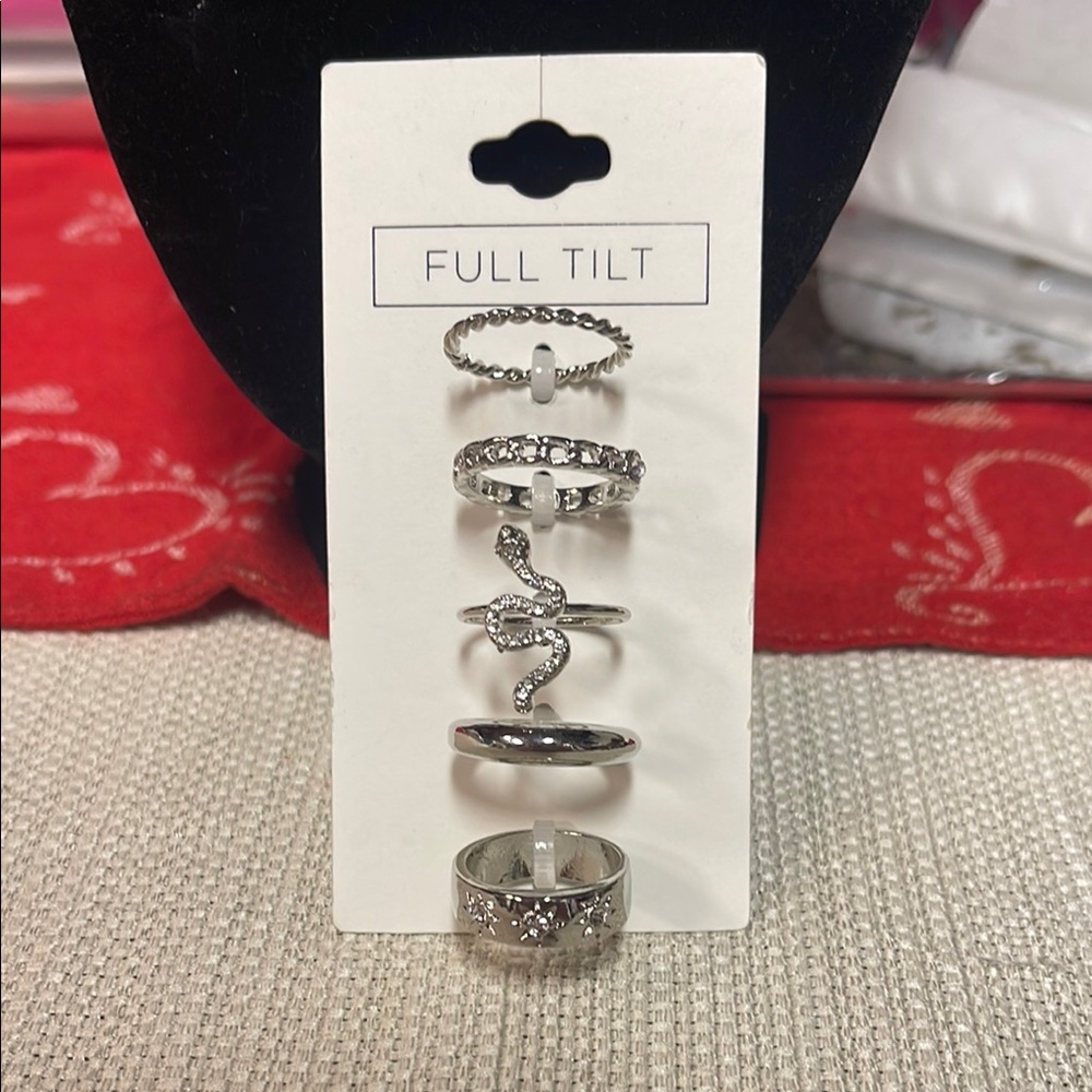 Full Tilt Silver Ring Set for Women